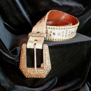 Jose Luis Shimmer Crystals/Studs Belt.